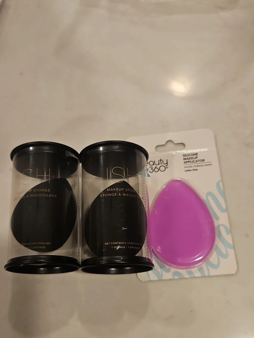Ish makeup sponges and silicone makeup applicator